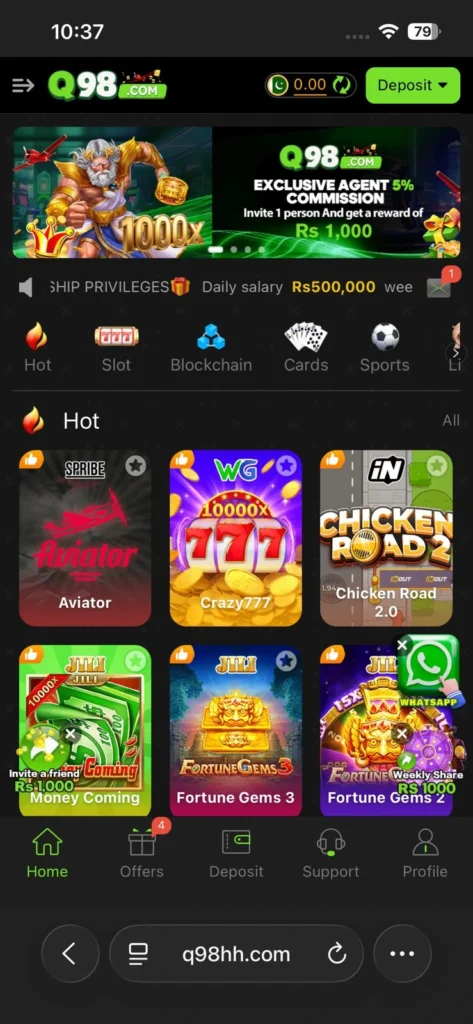 Q 98 Game