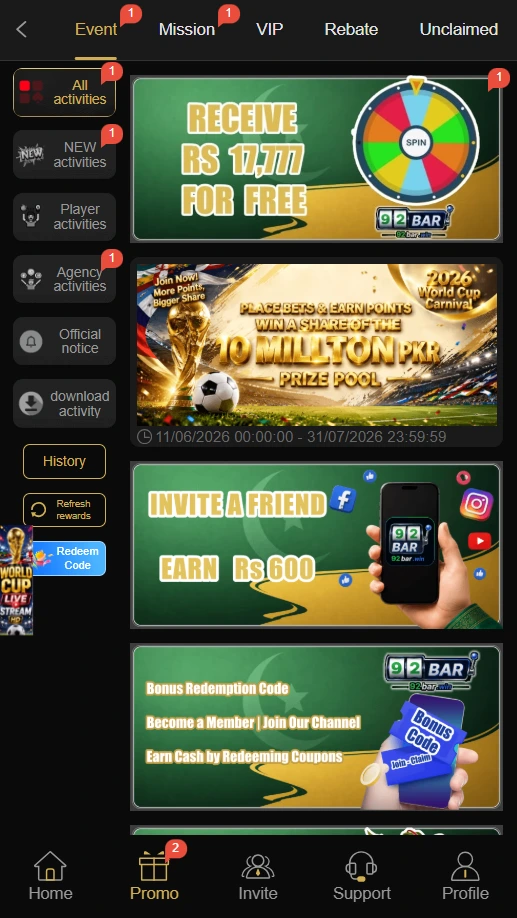 92Bar Win Game